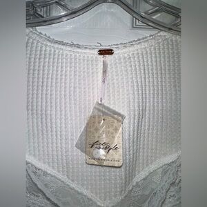 Free People lace long sleeve